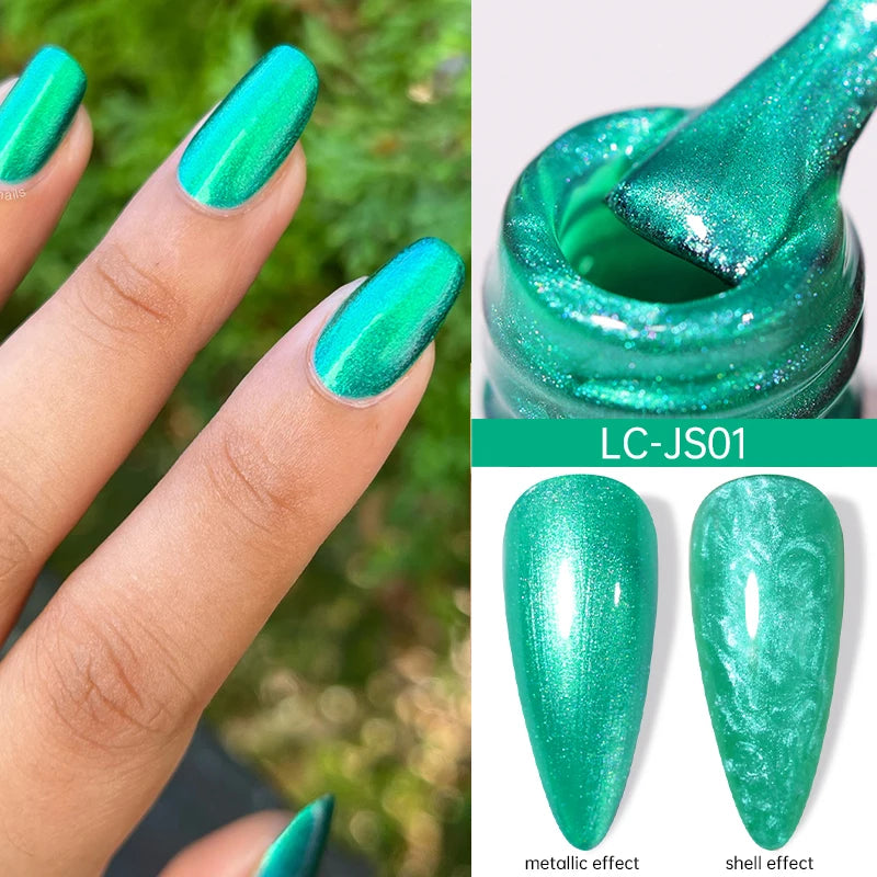LILYCUTE 5ml Reflective Glitter Liner Gel - Champagne Nail Art