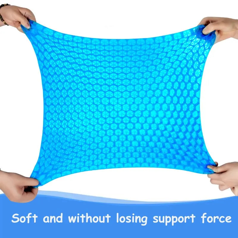 Honeycomb Gel Seat Cushion - Breathable Pressure Relief Chair Pad