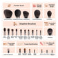 Natural Goat Hair Makeup Brush Set with Travel Case