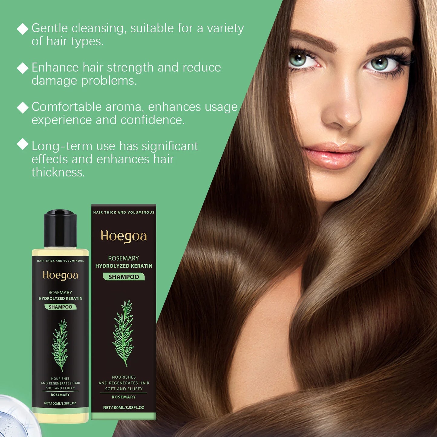 Hoegoa Rosemary Volumizing Shampoo - Oil Control Hair Care