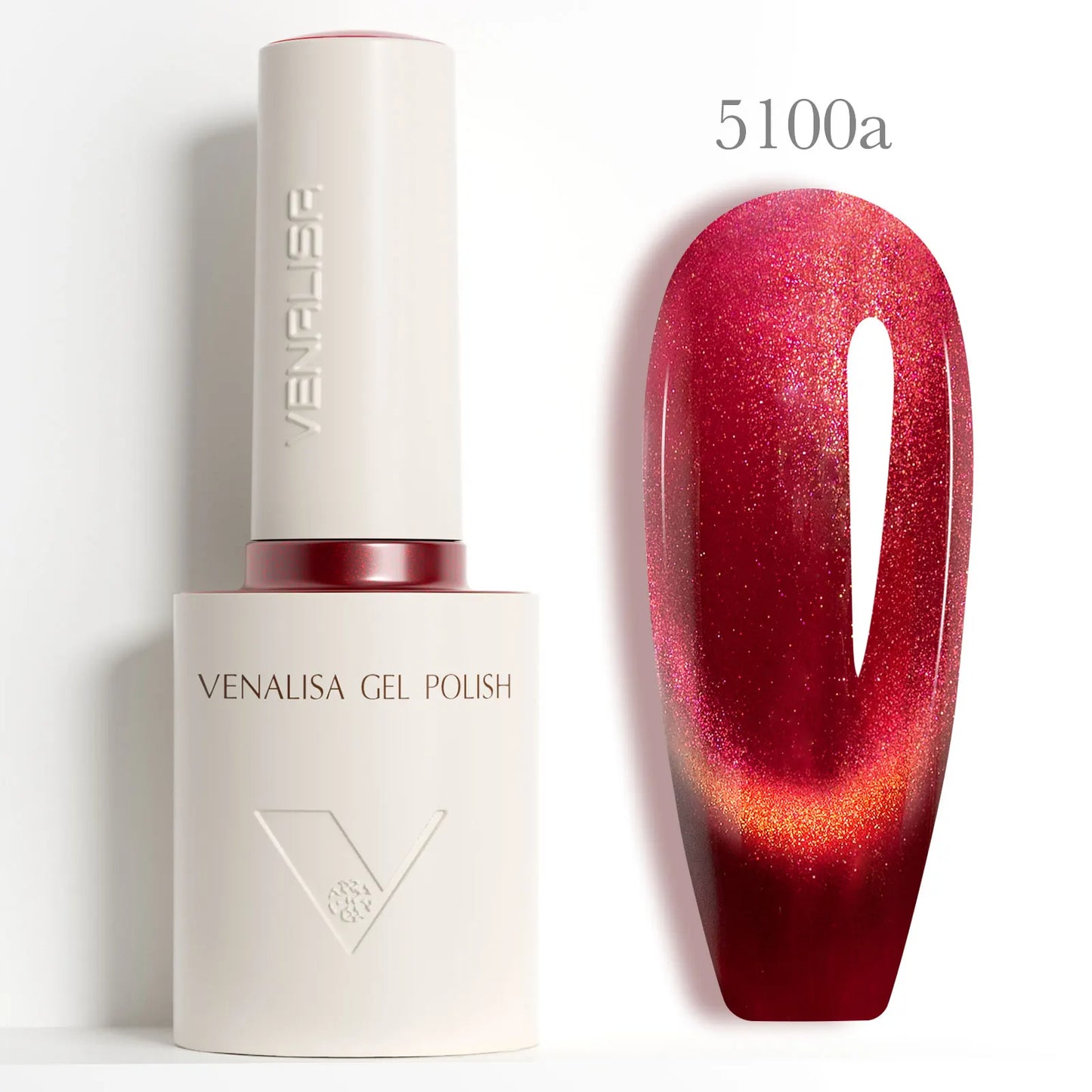 VENALISA V6 Ultra Red Cat Eye Gel Polish - HEMA and TPO Free 10ml
