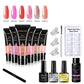 LIMEGIRL 15ml Extension Nail Gel Set with 6W LED Lamp