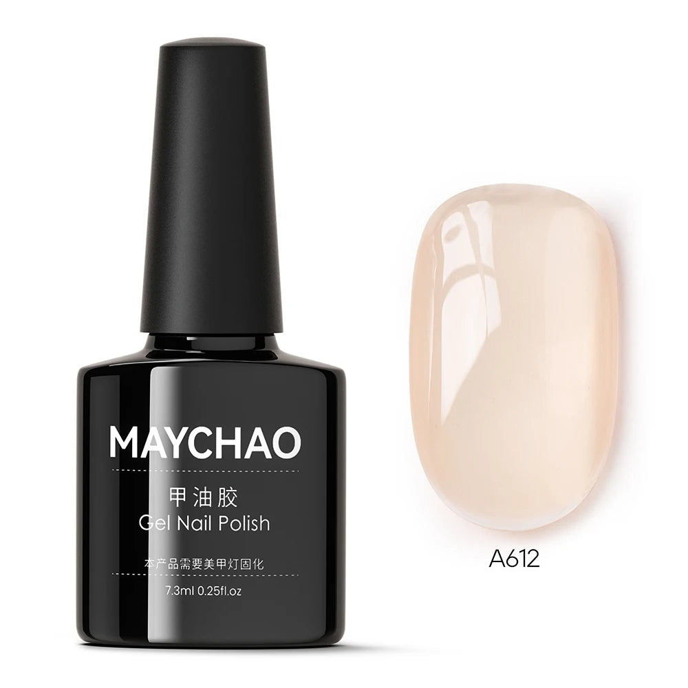 MAYCHAO 7.3ml Transparent Jelly Nude Gel Polish