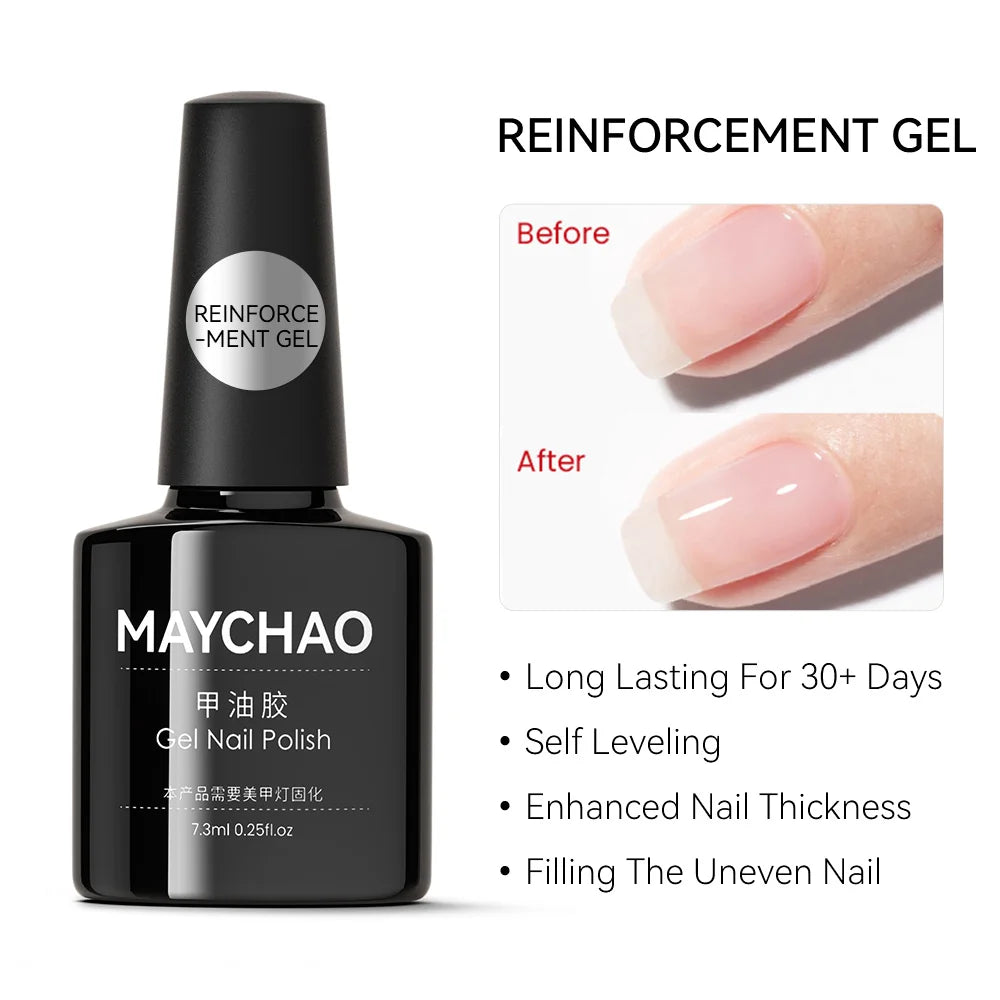 MAYCHAO 7.3ml Transparent Jelly Nude Gel Polish