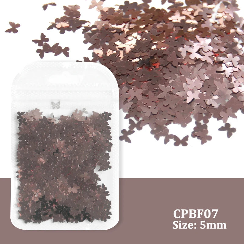 2g Holographic Nail Art Glitter - Star Butterfly Sequins Flakes