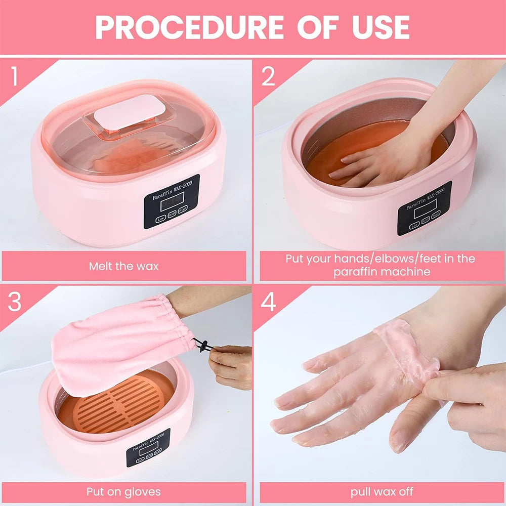 200W Digital Wax Heater - Hands Feet and Body Hair Removal Warmer