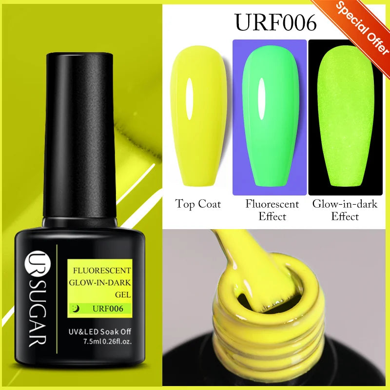 UR SUGAR 7.5ml Reflective Glitter Pink Sequin Gel Polish