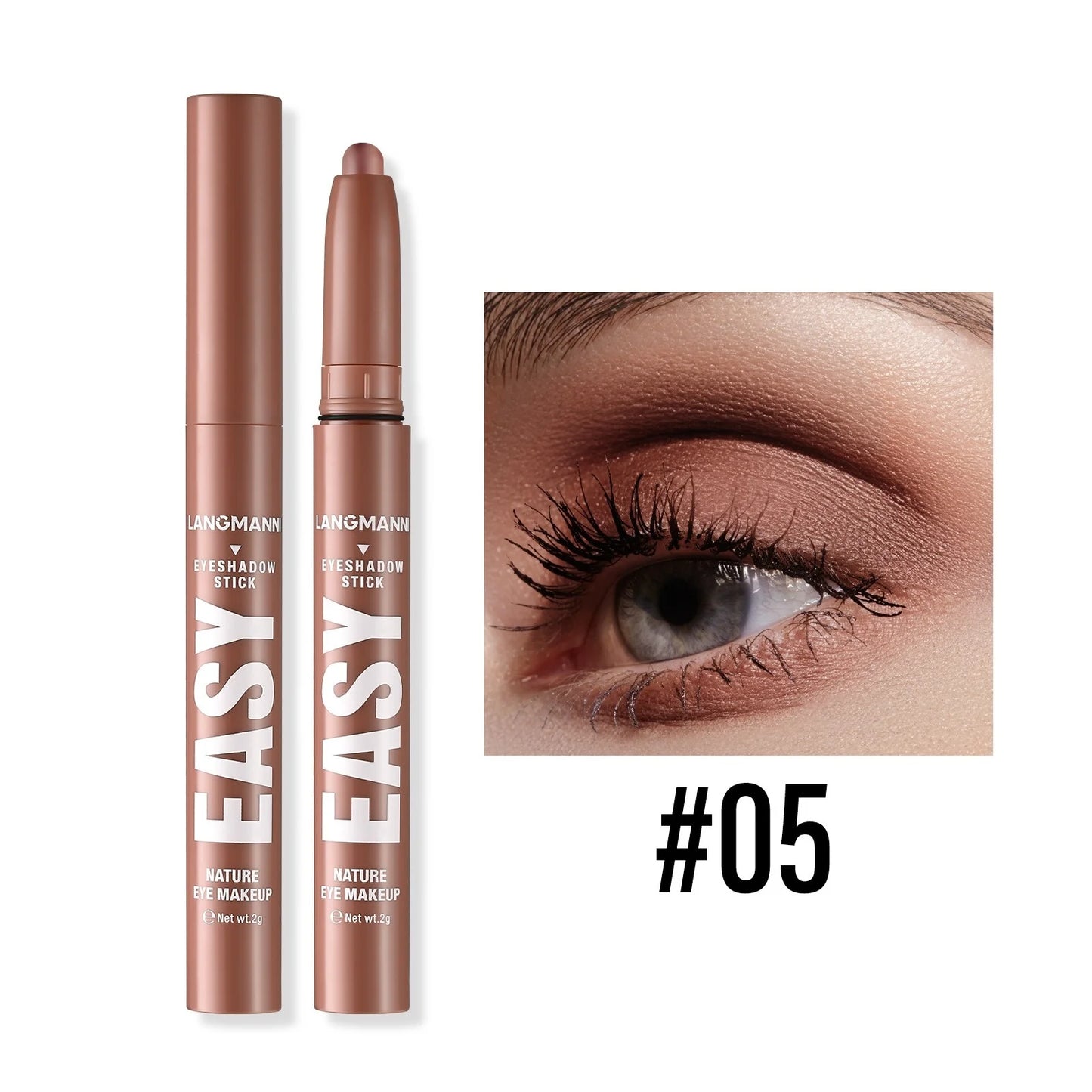 12-Color Pearly Waterproof Eyeshadow Stick Set
