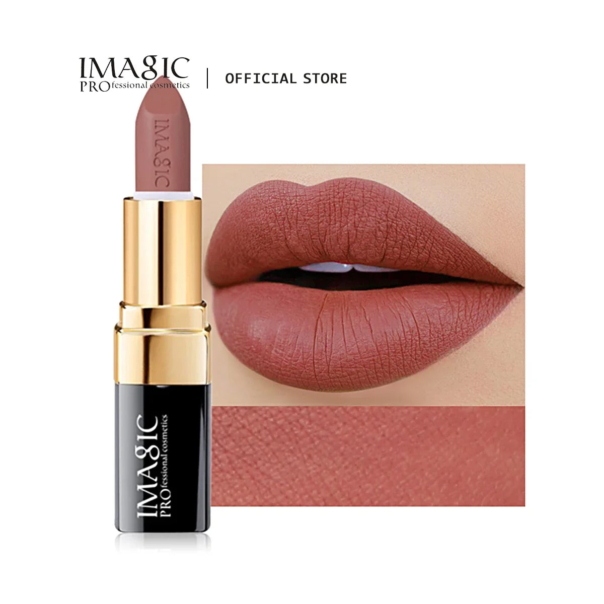 IMAGIC 12-Color Matte Velvet Lipstick Set - Nude Rouge Collection