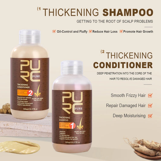 PURC Shampoo and Hair Growth Oil Set - Nourishing Hair Care