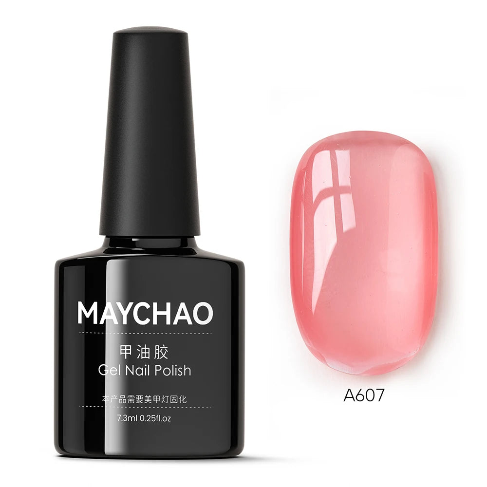 MAYCHAO 7.3ml Transparent Jelly Nude Gel Polish