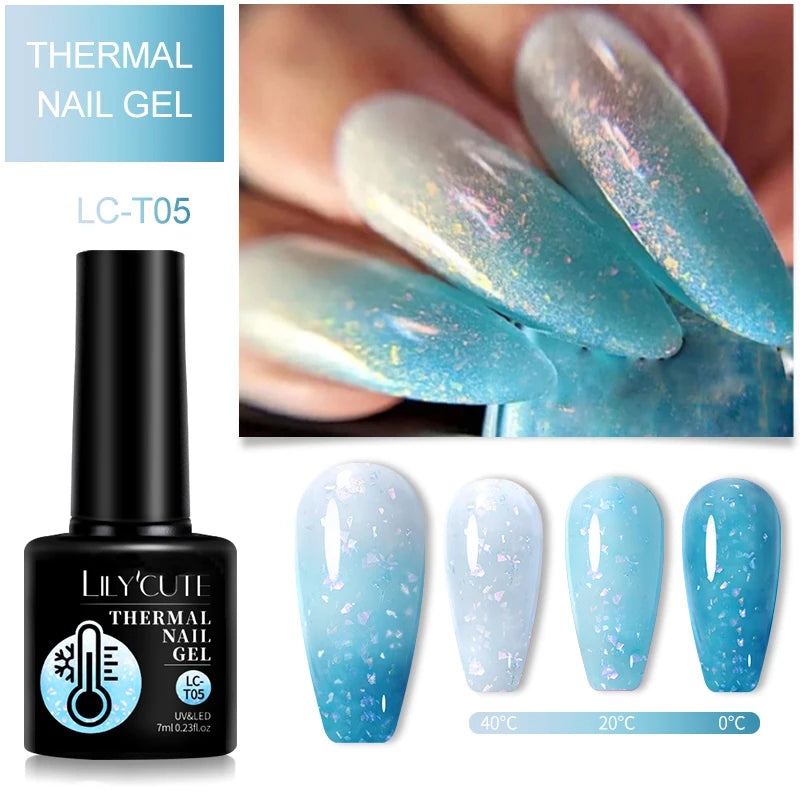 LILYCUTE 7ml Thermal Color-Changing Gel Nail Polish