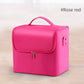 Large 4-Tier Makeup Train Case - Adjustable Nail & Beauty Organizer