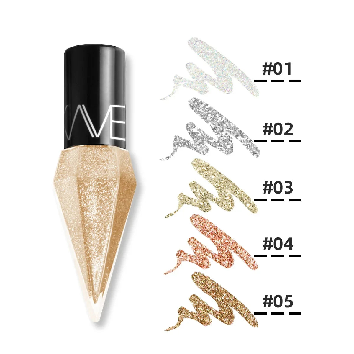Diamond Glitter Liquid Eyeshadow Eyeliner - Rose Gold Korean Makeup