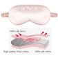 Soft Silk Sleep Mask - 100% Blackout Adjustable Eye Cover