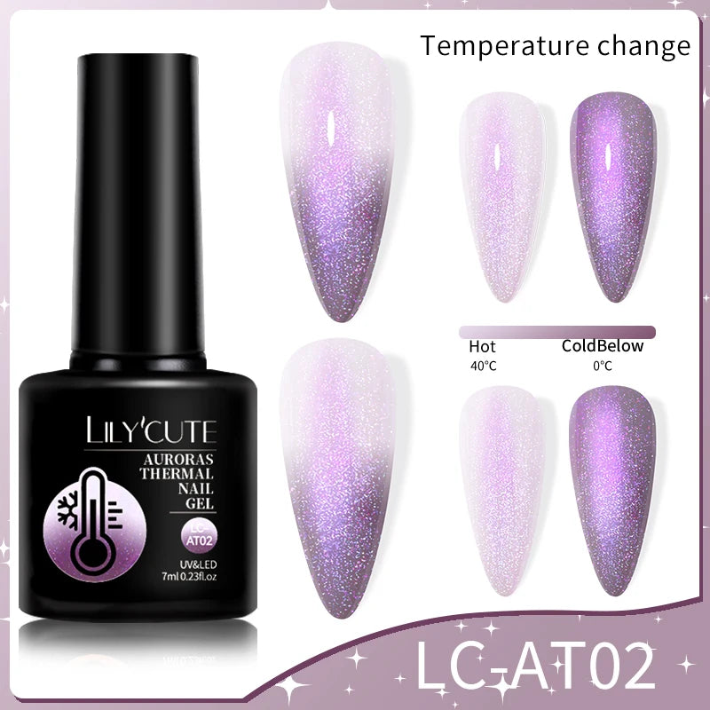 LILYCUTE 7ml Thermal Color-Changing Gel Nail Polish
