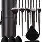 Black Multi-Use Makeup Brush Set - Foundation Blush and Concealer