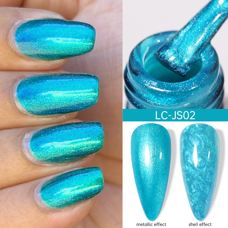 LILYCUTE 5ml Reflective Glitter Liner Gel - Champagne Nail Art