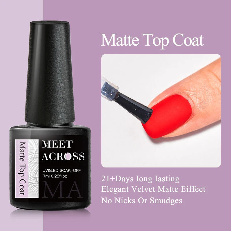 MEET ACROSS 7ml Wine Red French Gel Polish