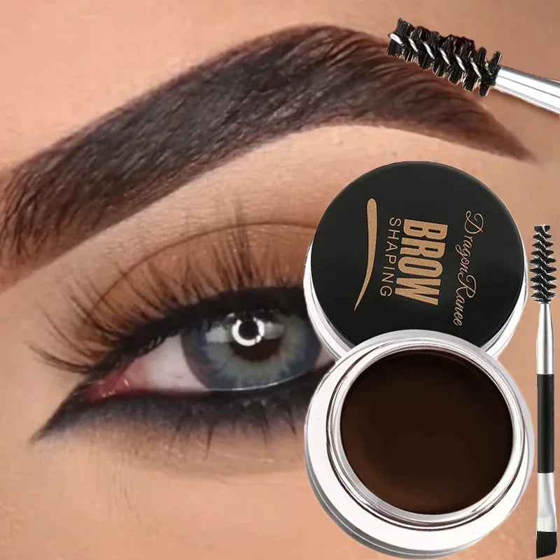 Matte Brown Black Waterproof Eyebrow Cream