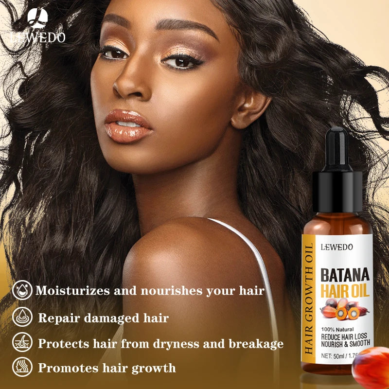 Lewedo Batana Hair Oil - Nourishing Shine Care for Men and Women
