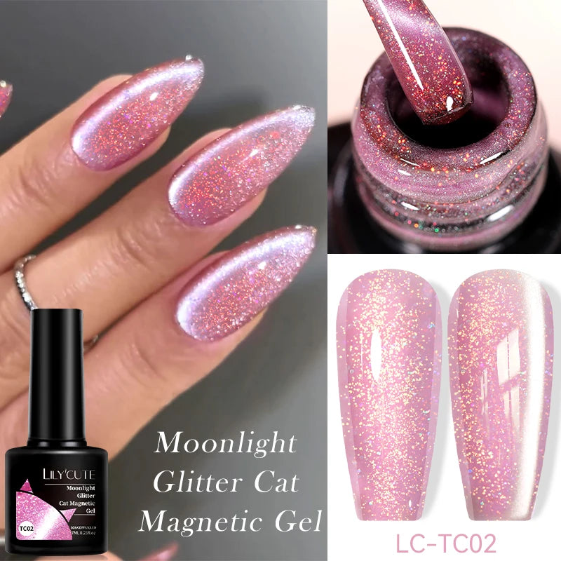 LILYCUTE 7ml 9D Cat Eye Magnetic Gel Polish