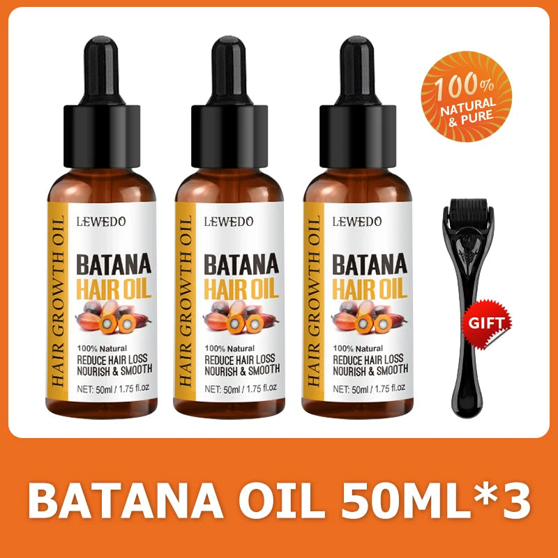 Lewedo Batana Hair Oil - Nourishing Shine Care for Men and Women