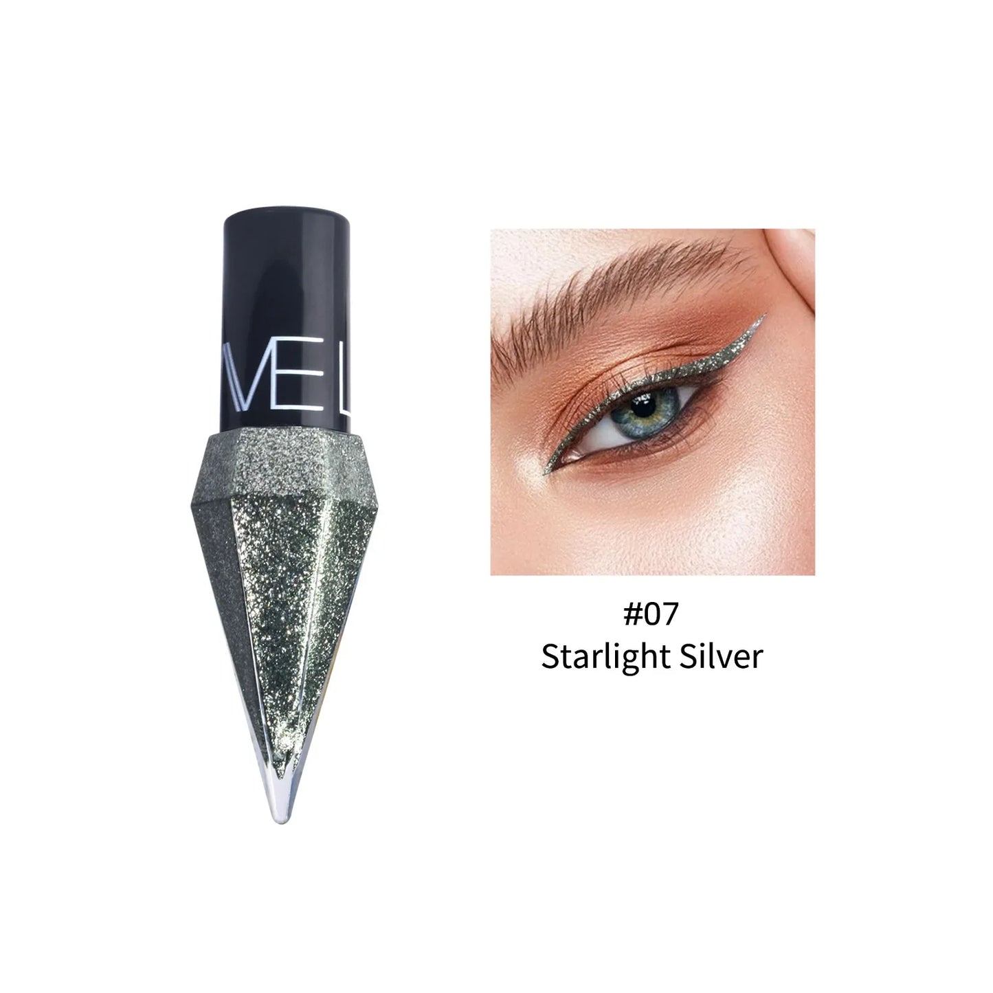 Diamond Glitter Liquid Eyeshadow Eyeliner - Rose Gold Korean Makeup
