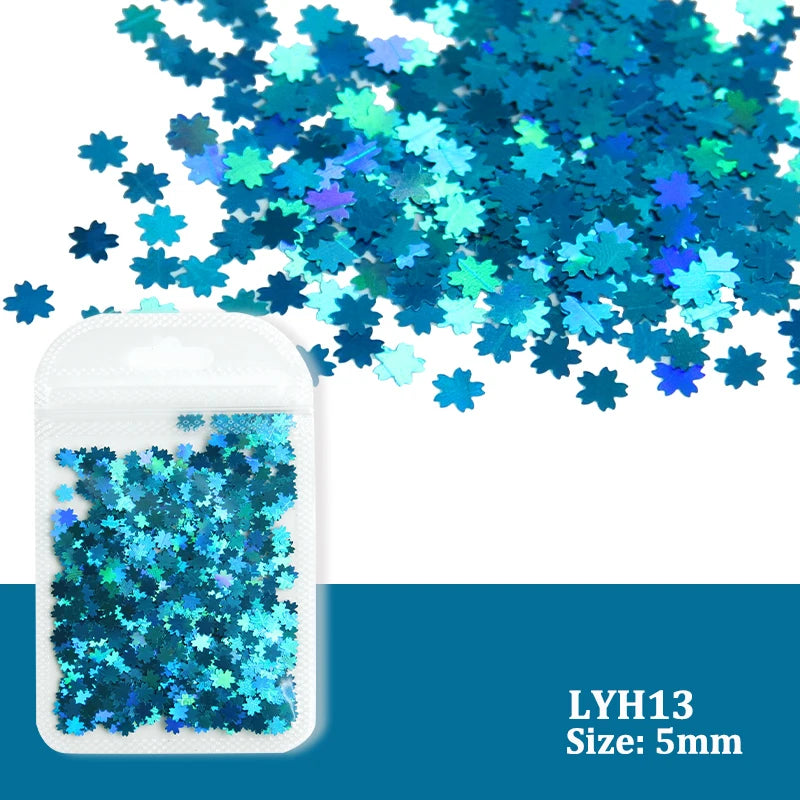 2g Holographic Nail Art Glitter - Star Butterfly Sequins Flakes