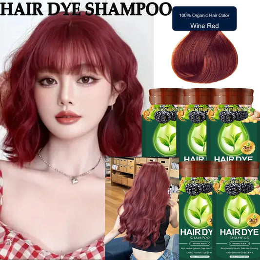 Herbal Hair Dye Shampoo Sachets - Gray Coverage Color Care