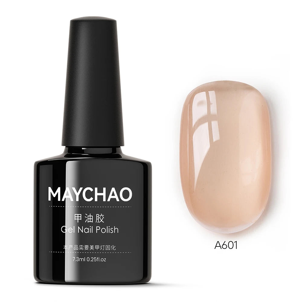 MAYCHAO 7.3ml Transparent Jelly Nude Gel Polish