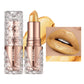 Quicksand Gold Glitter Lipstick - Silky Grapefruit Orange Shine