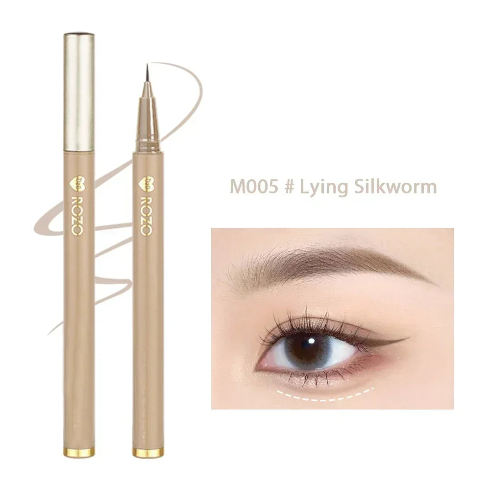 7-Color Glitter Eyeliner Pencil Set - Champagne Gold Eye Makeup
