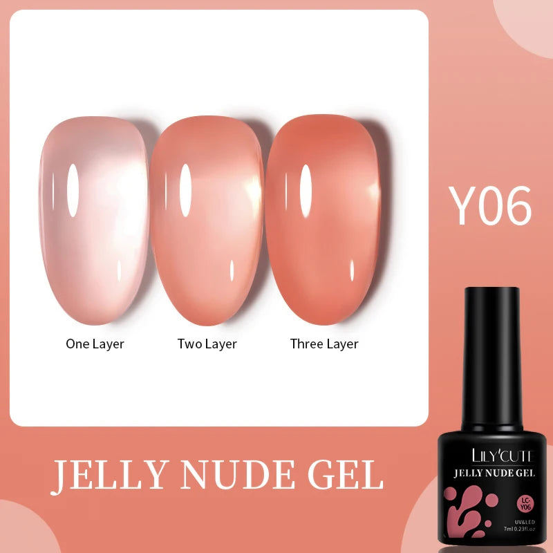 LILYCUTE 5ml Reflective Glitter Liner Gel - Champagne Nail Art
