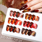 LILYCUTE 7ml Jelly Amber Gel Polish - Dark Bloom Leopard Nail Art