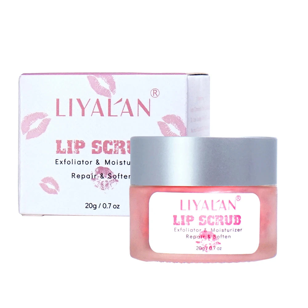Pink Lip Scrub Cream - Exfoliating Moisturizing Lip Care