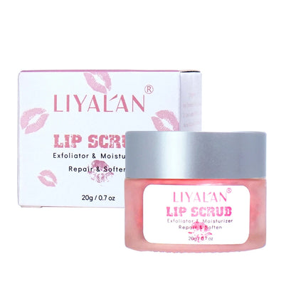Pink Lip Scrub Cream - Exfoliating Moisturizing Lip Care