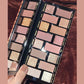 16-Color Nude Brown Eyeshadow Palette - Waterproof Matte Glitter Makeup