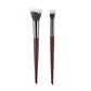 Natural Wood Goat Hair Stippling Brush - Powder and Contour Tool