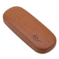 Wood Grain Hard Reading Glasses Case - PU Leather Eyeglass Box
