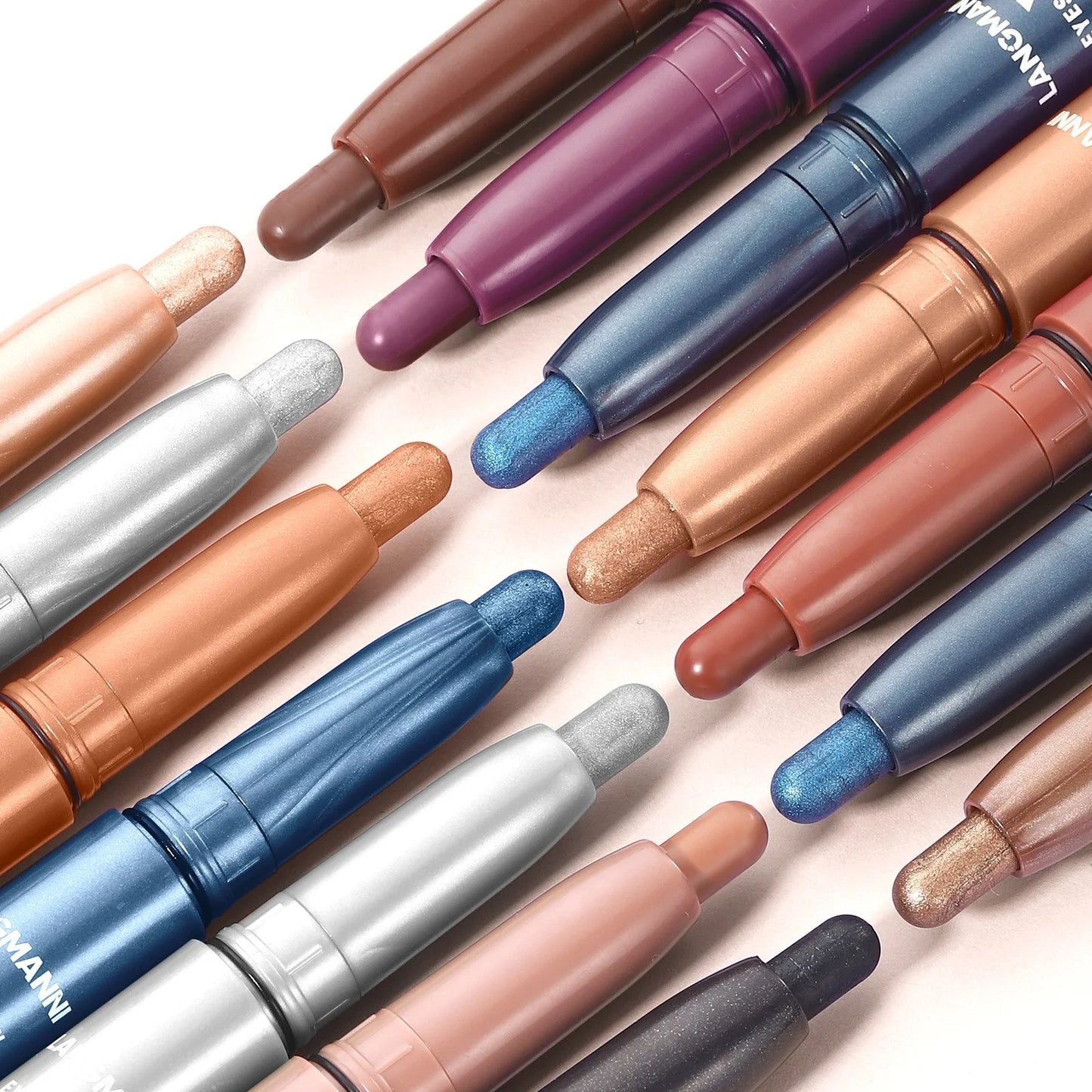 12-Color Pearly Waterproof Eyeshadow Stick Set
