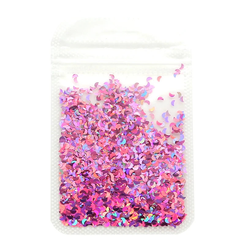 2g Holographic Nail Art Glitter - Star Butterfly Sequins Flakes