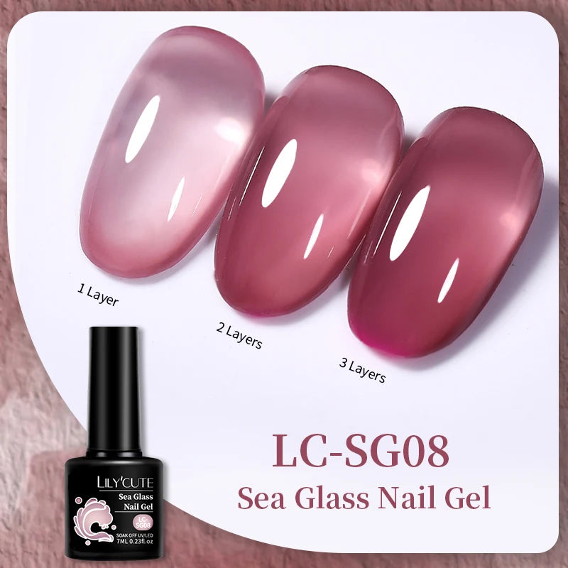 LILYCUTE 7ml Base and No-Wipe Top Coat Gel Polish