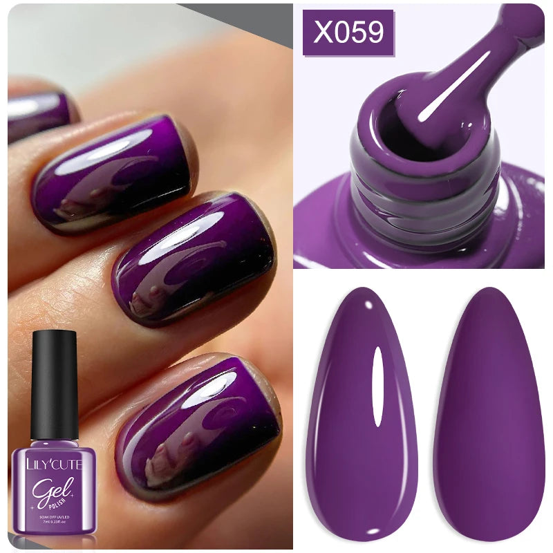 LILYCUTE 7ml Thermal Color-Changing Gel Nail Polish