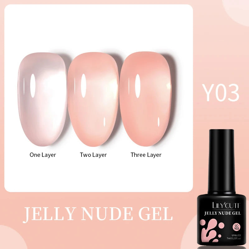 LILYCUTE 5ml Reflective Glitter Liner Gel - Champagne Nail Art