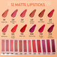 IMAGIC 12-Color Matte Velvet Lipstick Set - Nude Rouge Collection