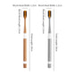 Bamboo Charcoal Toothbrush Set - Ultra-Fine Soft Bristle Family Pack