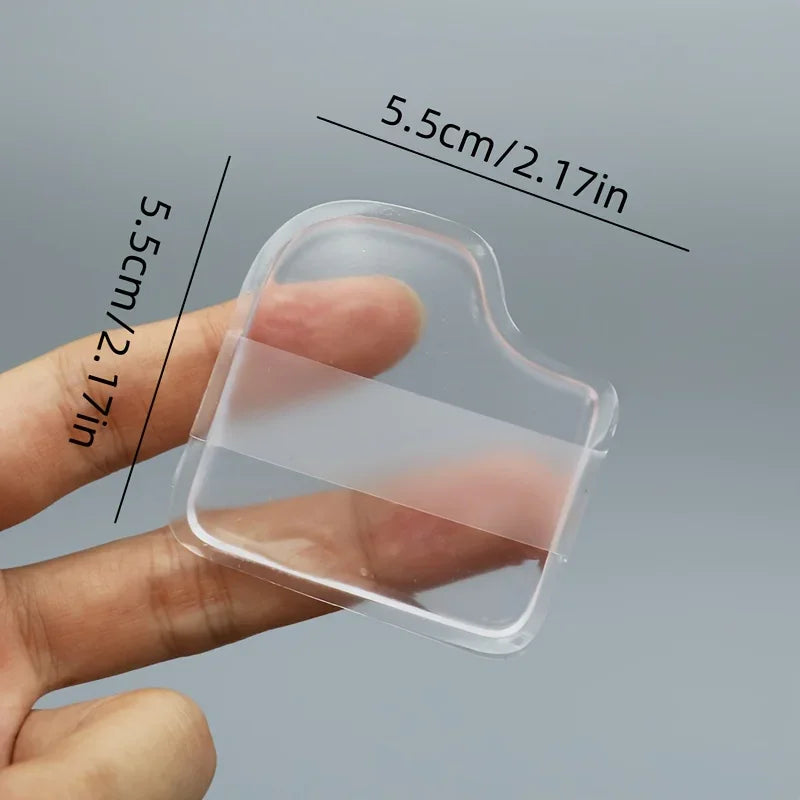 Reusable Transparent Silicone Makeup Sponge - Non-Absorbent Beauty Tool