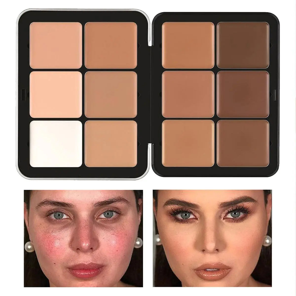 12-Color Blush Concealer and Contour Cream Set