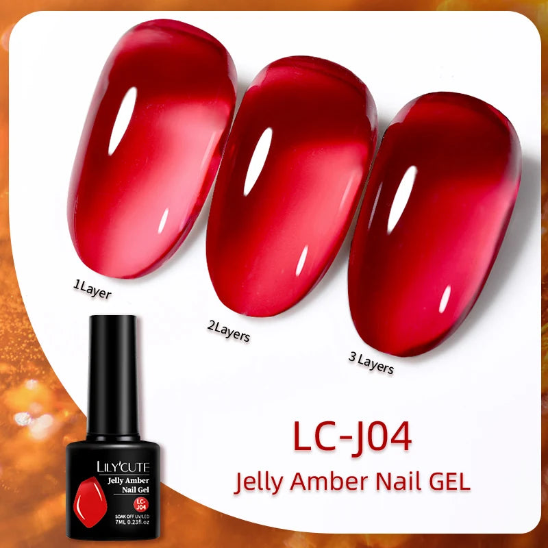LILYCUTE 7ml Base and No-Wipe Top Coat Gel Polish